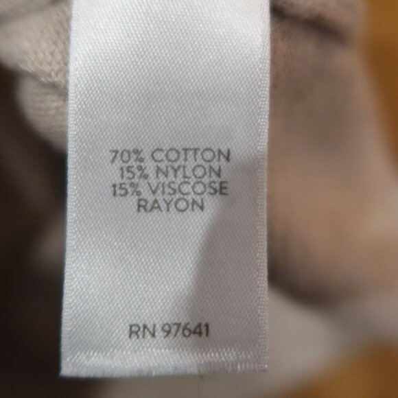 J JILL dog sweater print red sand neutral crewneck pulvr cotton longsleeve comfy - Picture 5 of 11